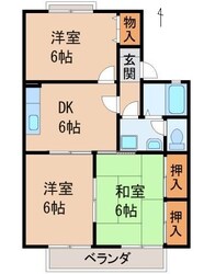 グリーングラスＢ棟の物件間取画像